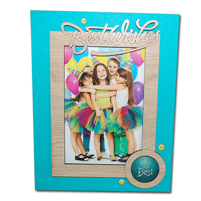 "Best Wishes  Wooden Photo Frame -6015-002 - Click here to View more details about this Product